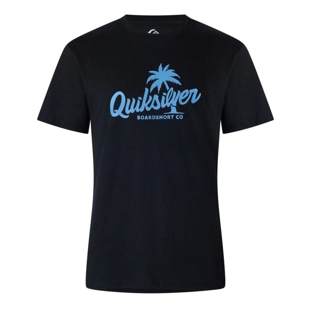 Quiksilver Mens Graphic Print T-Shirt / Black